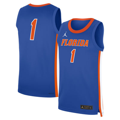 Jordan Brand Royal Florida Gators Road Replica Basketball Jersey