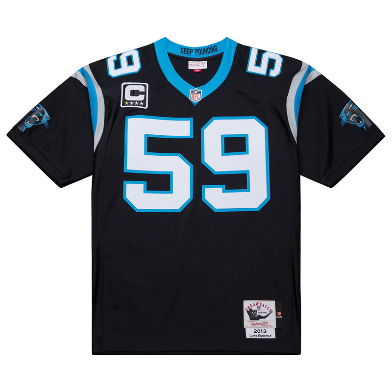 Carolina Panthers Luke Kuechly Mitchell & Ness Black 2013 Authentic Throwback Retired Player Jersey