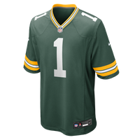 Green Bay Packers Number 1 Groom Nike Green Game Jersey