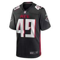 Atlanta Falcons Liam McCullough Nike Black Team Game Jersey
