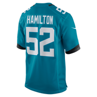 Jacksonville Jaguars DaVon Hamilton Nike Teal Game Jersey