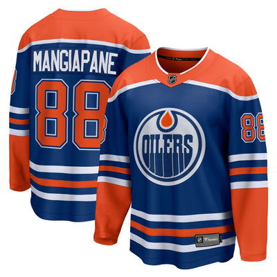 Edmonton Oilers Andrew Mangiapane Fanatics Royal Home Breakaway Jersey