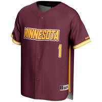 #1 Minnesota Golden Gophers GameDay Greats Lightweight Baseball Jersey - Maroon