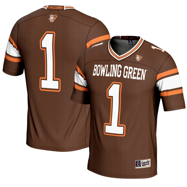 #1 Bowling Green St. Falcons GameDay Greats Endzone Football Jersey - Brown