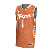 #1 Texas Longhorns GameDay Greats Lightweight Highlight Print Basketball Jersey - Texas Orange