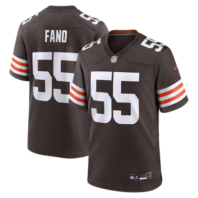 Cleveland Browns Spencer Fano Nike Brown 2026 NFL Draft First Round Pick No. 9 Team Game Jersey
