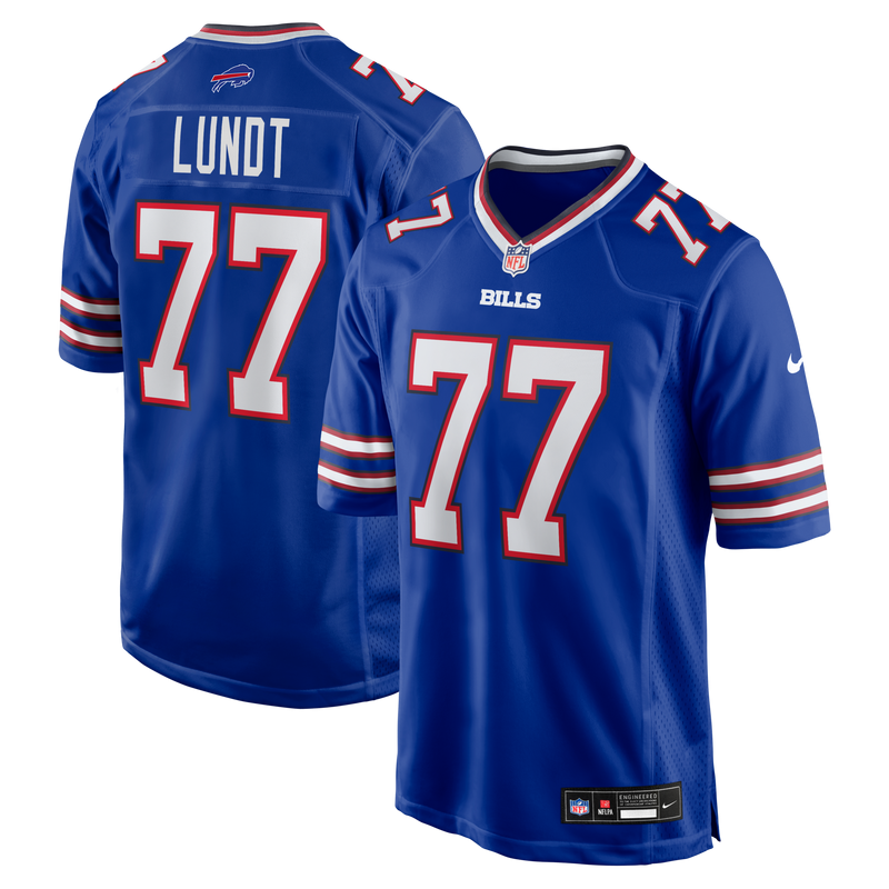 Buffalo Bills Chase Lundt Nike Royal Team Game Jersey