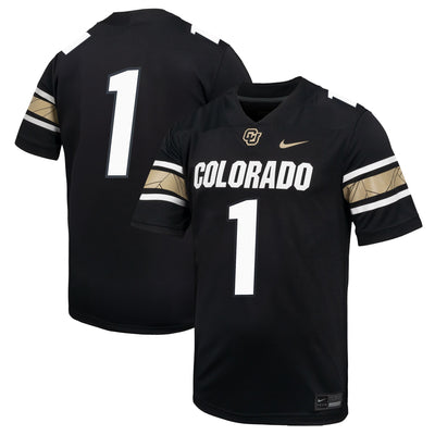 #1 Colorado Buffaloes Nike Throwback Game Jersey - Black