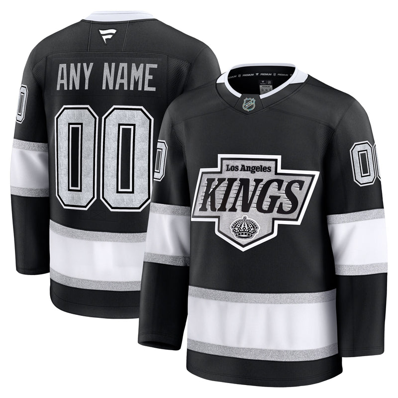 Los Angeles Kings Fanatics Black Home Premium Custom Jersey
