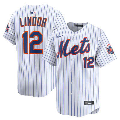 New York Mets Francisco Lindor Nike White Home Limited Jersey