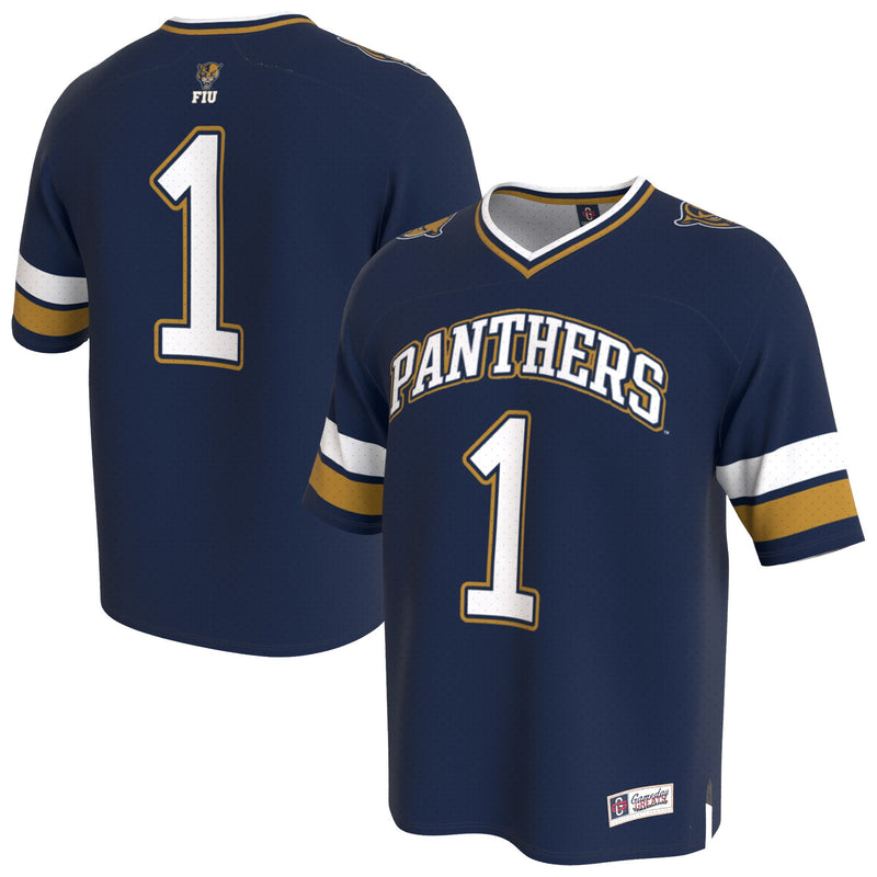FIU Panthers GameDay Greats Lightweight Collegiate Football Fashion Jersey - Navy