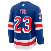 New York Rangers Adam Fox Fanatics Blue Home Premium Jersey