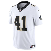New Orleans Saints Alvin Kamara Nike White Vapor F.U.S.E. Limited Jersey