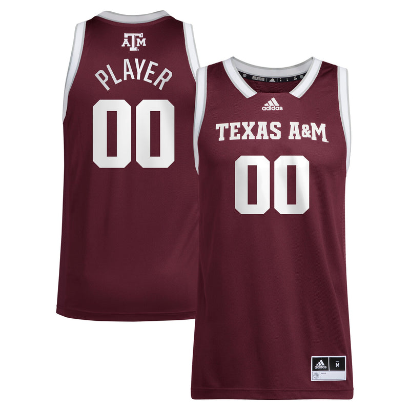 Texas A&M Aggies adidas Pick-A-Player NIL Basketball Jersey - Maroon