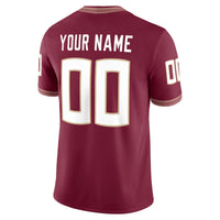 Florida State Seminoles Nike Custom Football Game Jersey - Garnet