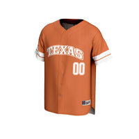 Texas Longhorns GameDay Greats Personalized Collegiate Baseball Fashion Jersey - Texas Orange