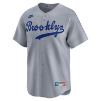 Brooklyn Dodgers Nike Gray Cooperstown Collection Limited Jersey