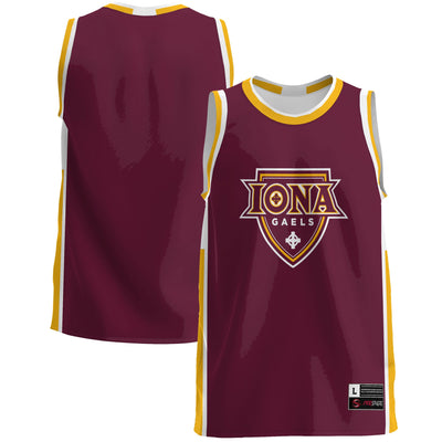 Iona University Gaels GameDay Greats Lightweight Basketball Jersey - Maroon