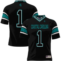 #1 Coastal Carolina Chanticleers GameDay Greats Endzone Football Jersey - Black