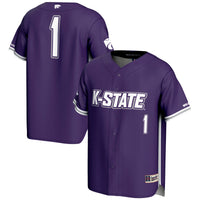 #1 Kansas State Wildcats GameDay Greats Lightweight Baseball Jersey - Purple