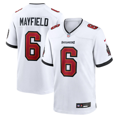Tampa Bay Buccaneers Baker Mayfield Nike White Away Game Jersey