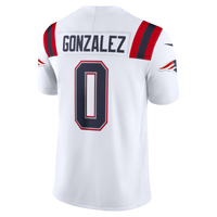 New England Patriots Christian Gonzalez Nike White Vapor F.U.S.E. Stitched Limited Jersey