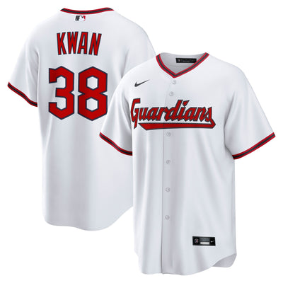 Cleveland Guardians Steven Kwan Nike White Home Replica Jersey