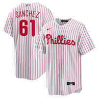 Philadelphia Phillies Cristopher Sanchez Nike White Home Replica Jersey
