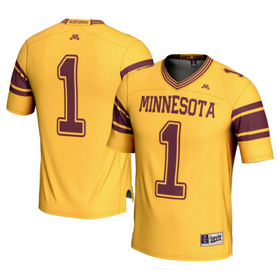 #1 Minnesota Golden Gophers GameDay Greats Football Jersey – Gold