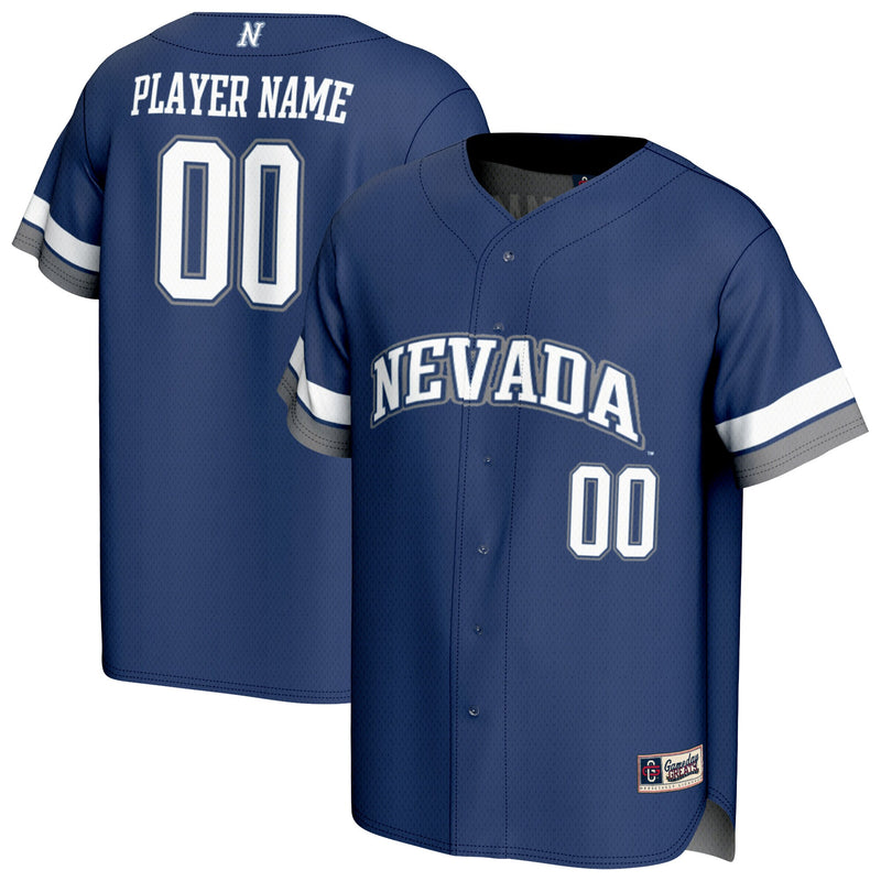Nevada Wolf Pack GameDay Greats NIL Pick-A-Player Baseball Lightweight Jersey - Navy