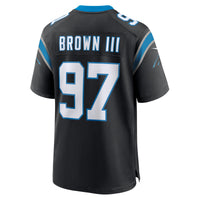 Carolina Panthers Bobby Brown III Nike Black Team Game Jersey