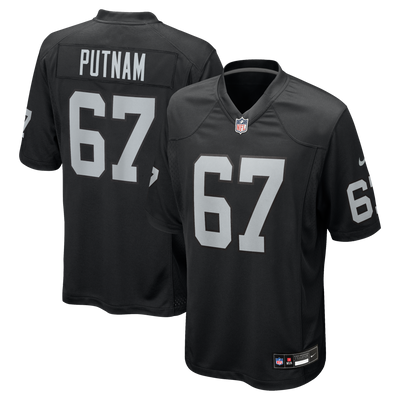 Las Vegas Raiders Will Putnam Nike Black Team Game Jersey