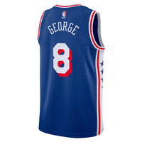 Philadelphia 76ers Nike Icon Edition Swingman Jersey - Royal - Paul George -