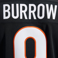 Cincinnati Bengals Joe Burrow Nike Black Team Vapor F.U.S.E. Stitched Limited Jersey