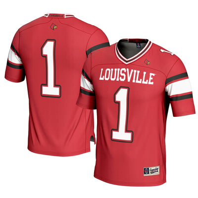 #1 Louisville Cardinals GameDay Greats Football Jersey - Cardinal