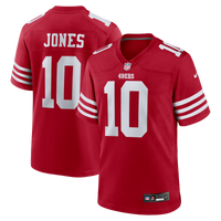 San Francisco 49ers Mac Jones Nike Scarlet Team Game Jersey