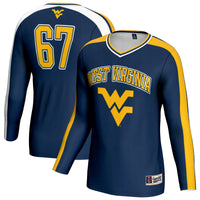West Virginia Mountaineers GameDay Greats #67 Lightweight Volleyball Fashion Jersey - Navy