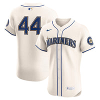 Seattle Mariners Julio Rodríguez Nike Cream Alternate 2 Elite Player Jersey