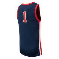 #1 Ole Miss Rebels Nike Replica Basketball Jersey - Navy
