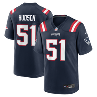 New England Patriots James Hudson Nike Navy Team Game Jersey
