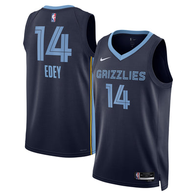 Memphis Grizzlies Nike Icon Swingman Jersey - Navy - Zach Edey -