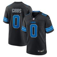 Detroit Lions Jahmyr Gibbs Nike Black 2nd Alternate Game Player Jersey