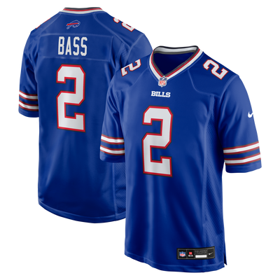 Buffalo Bills Tyler Bass Nike Royal Game Player Jersey