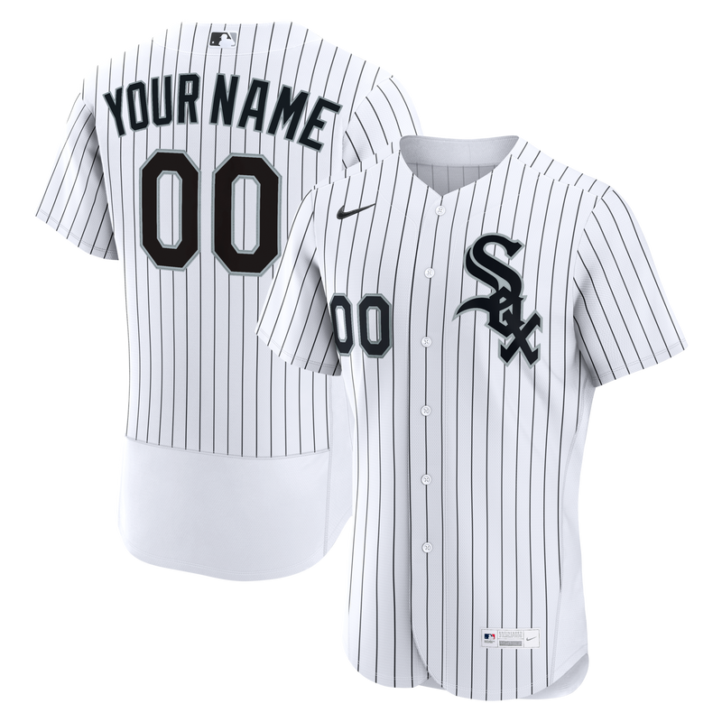Chicago White Sox Nike White Home Authentic Custom Jersey