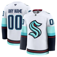 Seattle Kraken Fanatics White Away Premium Custom Jersey