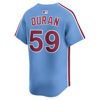 Philadelphia Phillies Jhoan Duran Nike Light Blue Alternate Limited Player Jersey