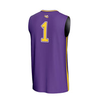 #1 LSU Tigers GameDay Greats Lightweight Basketball Fashion Jersey - Purple