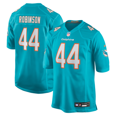 Miami Dolphins Chop Robinson Nike Aqua Game Jersey