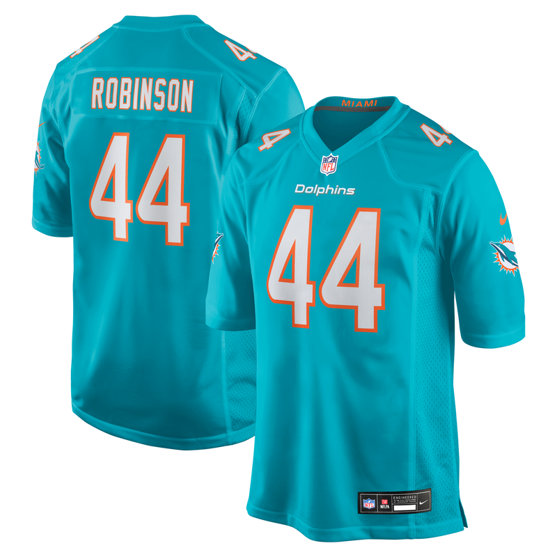 Miami Dolphins Chop Robinson Nike Aqua Game Jersey