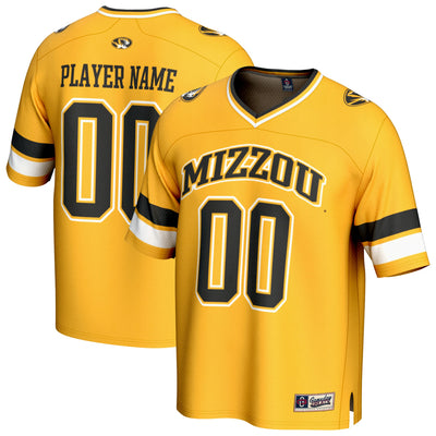 Missouri Tigers GameDay Greats NIL Pick-A-Player Football Fashion Jersey - Gold